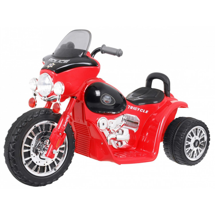 Elektrická motorka Chopper - červená